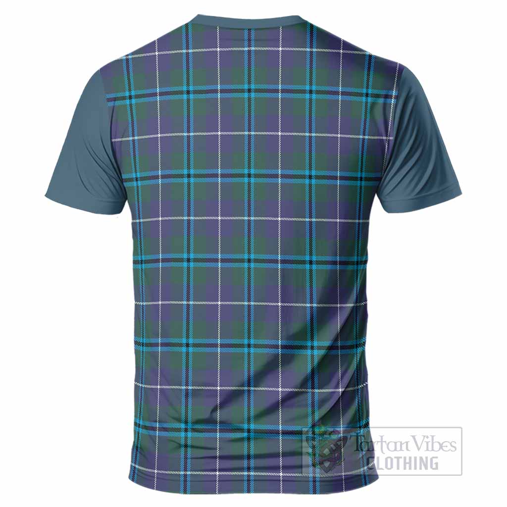Sandilands Tartan Accent T-Shirt with Family Crest