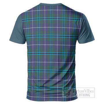 Sandilands Tartan Accent T-Shirt with Family Crest