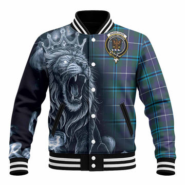 Sandilands Tartan Baseball Jacket Roaring Lion Heritage