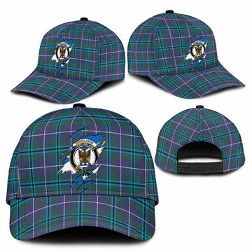 Sandilands Tartan Classic Cap with Family Crest In Me Style