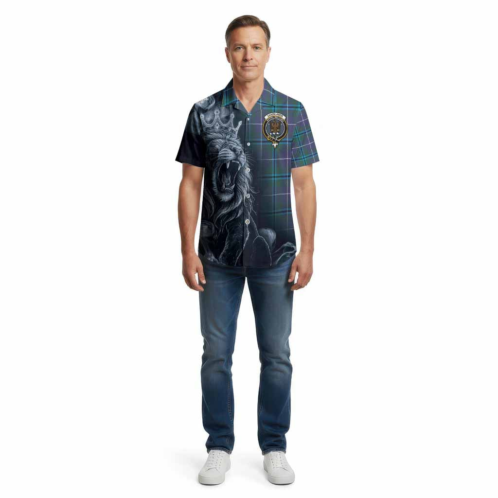 Sandilands Tartan Cotton Hawaiian Shirt Roaring Lion Heritage