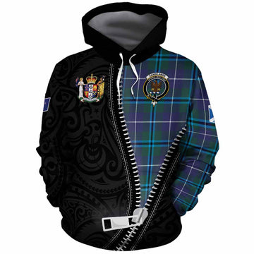 Sandilands Tartan Cotton Hoodie New Zealand Pattern Unique Zipper Stylized