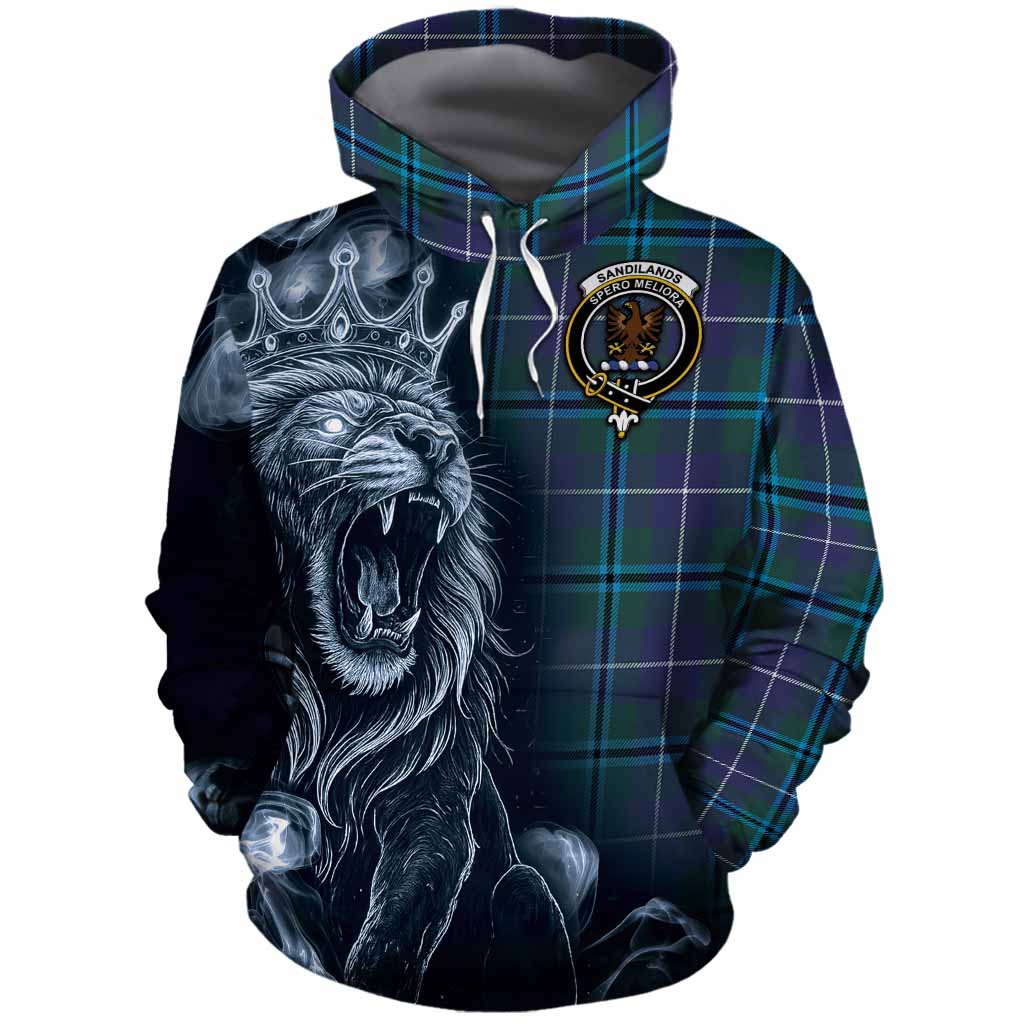 Sandilands Tartan Cotton Hoodie Roaring Lion Heritage