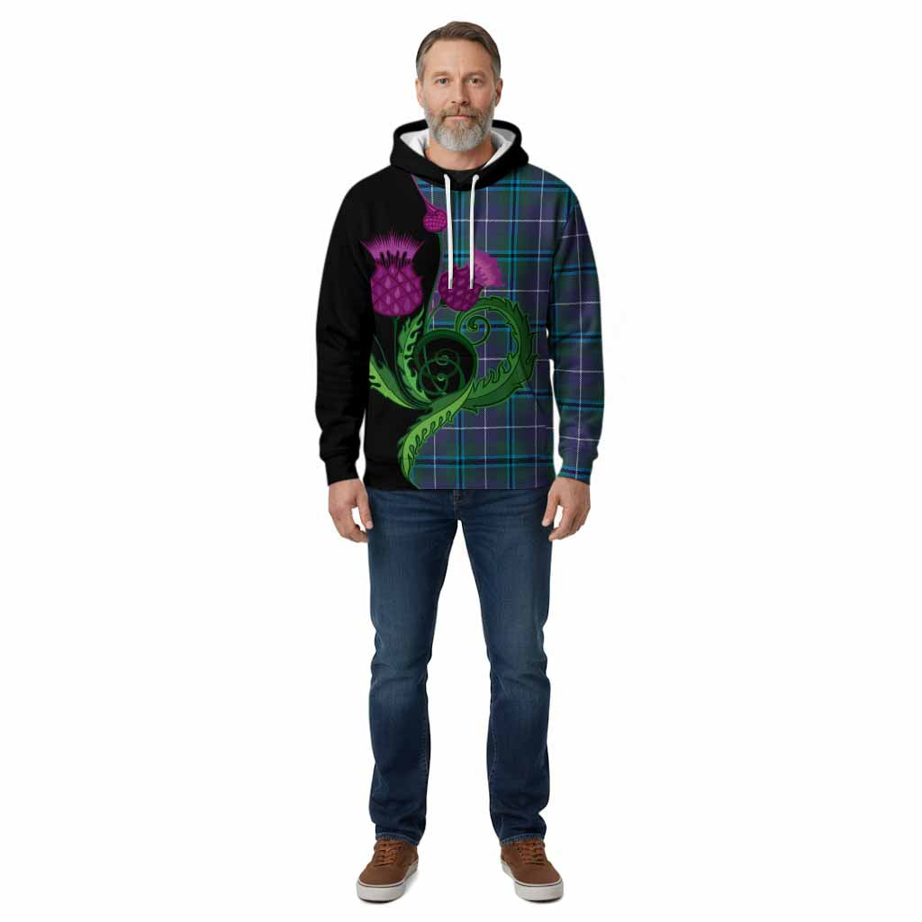 Sandilands Tartan Cotton Hoodie Traditional Scottish Thistle