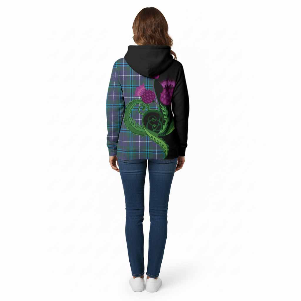 Sandilands Tartan Cotton Hoodie Traditional Scottish Thistle