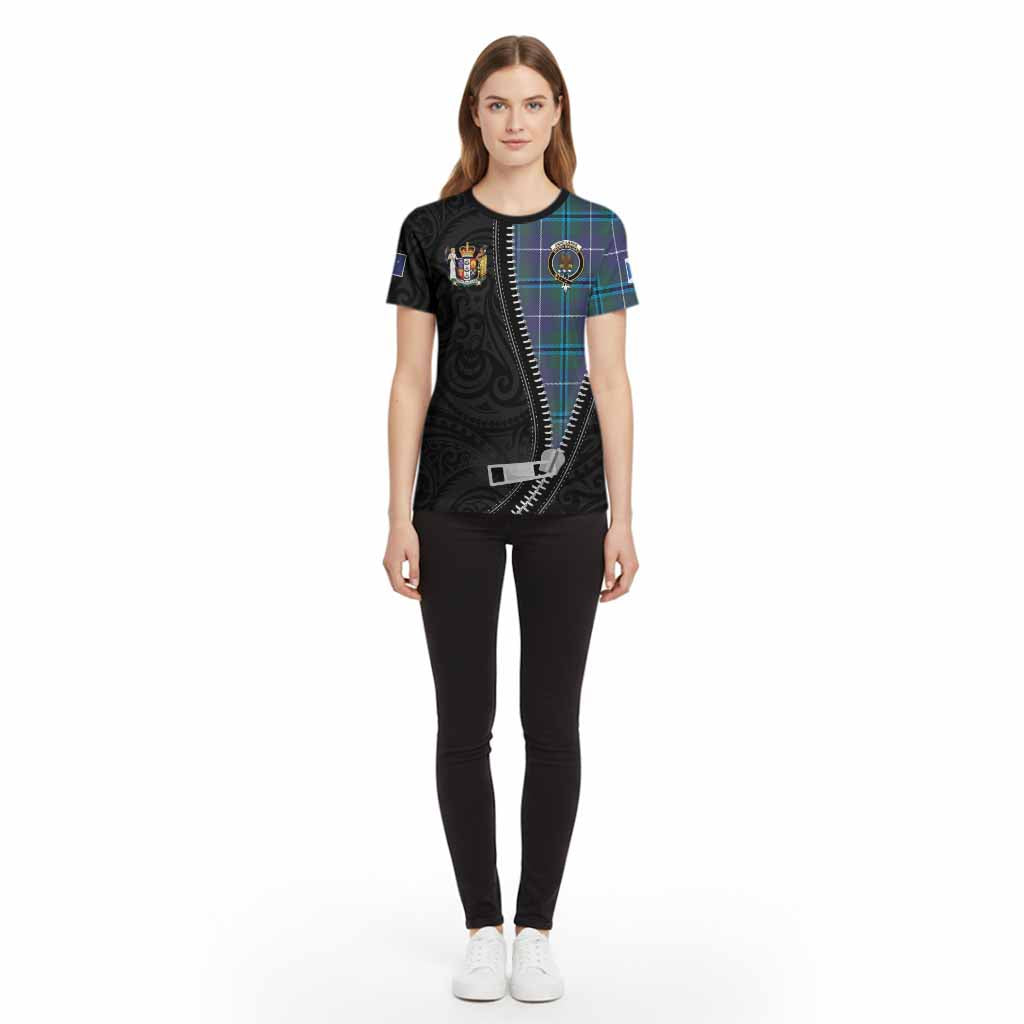 Sandilands Tartan Cotton T-shirt New Zealand Pattern Unique Zipper Stylized