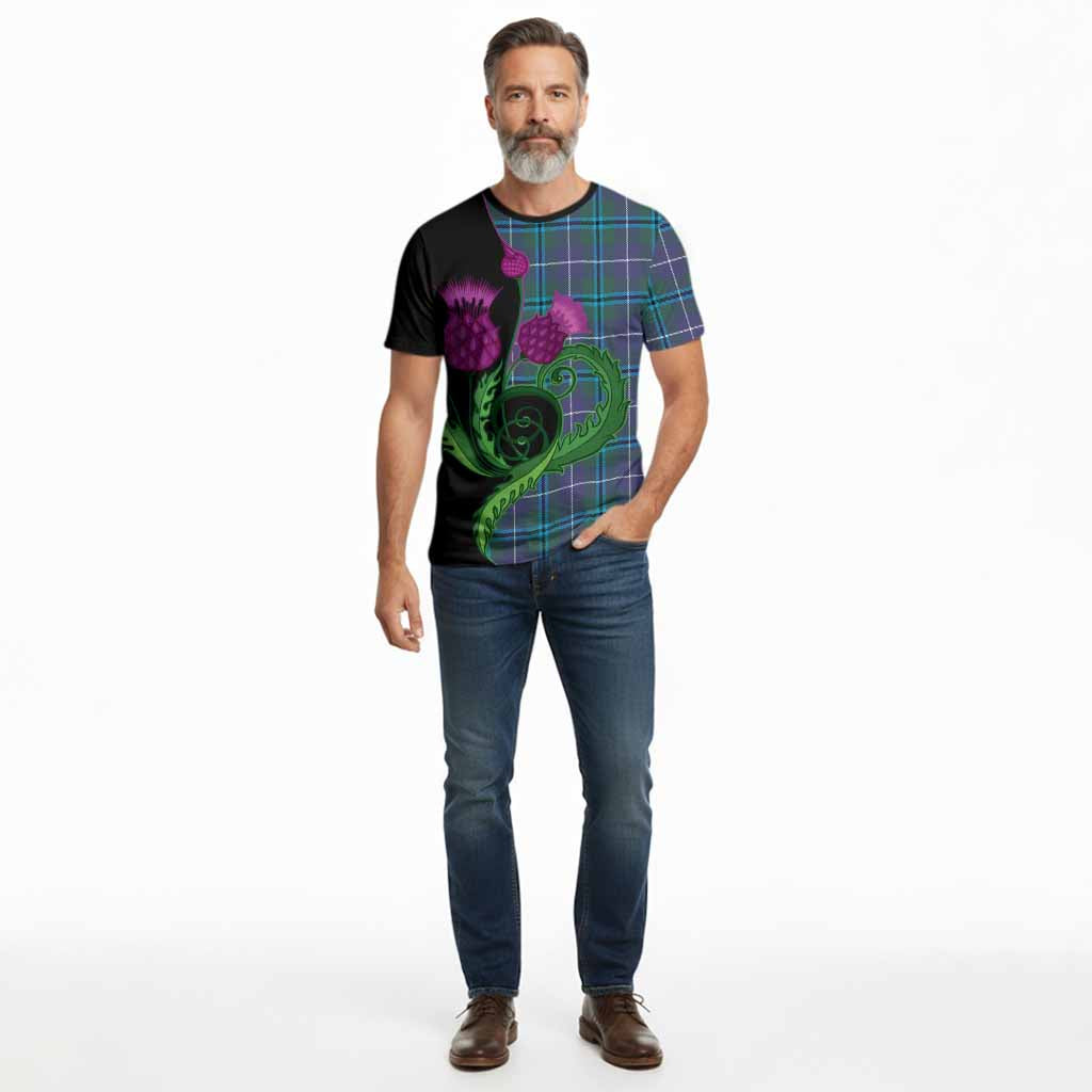 Sandilands Tartan Cotton T-shirt Traditional Scottish Thistle