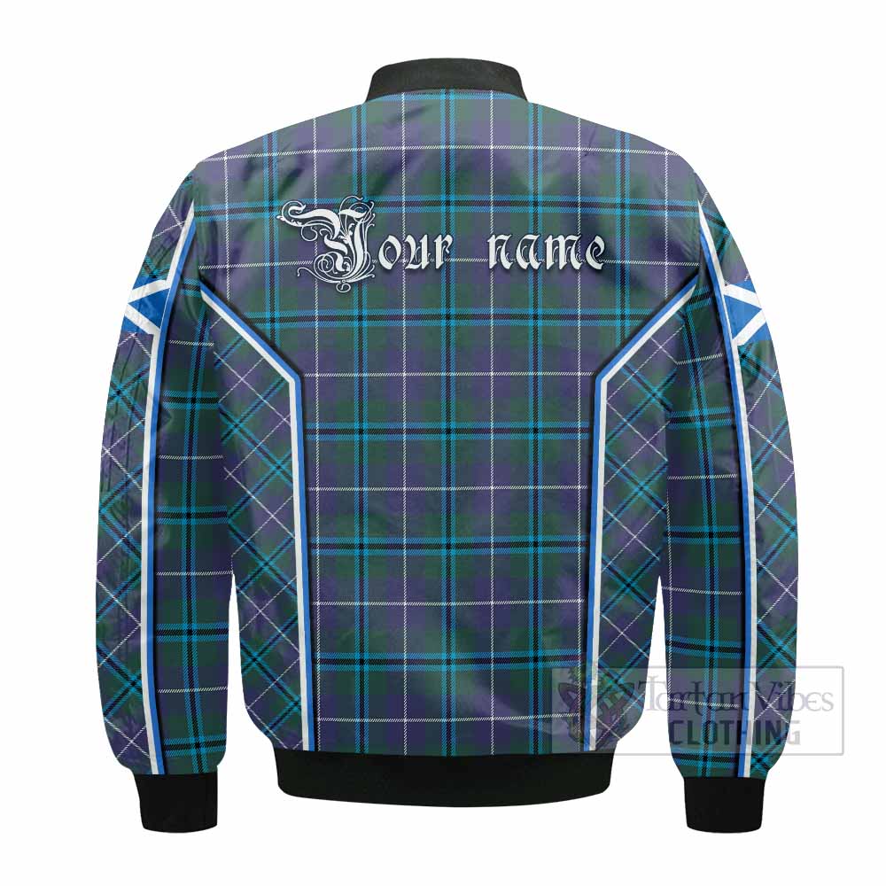 Sandilands Tartan Crest Bomber Jacket Scotland Coat of Arm Flag Style - Tartan Vibes Clothing