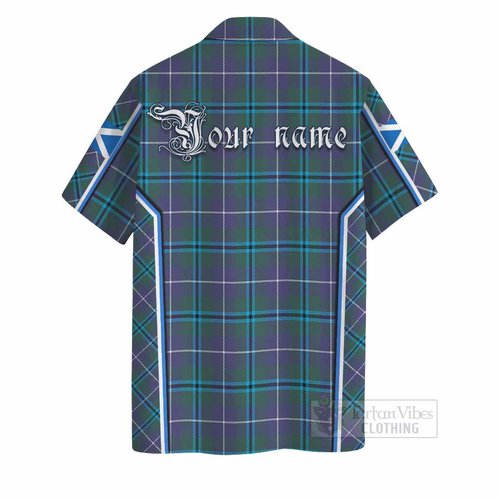 Sandilands Tartan Crest Hawaiian Shirt Scotland Coat of Arm Flag Style - Tartan Vibes Clothing