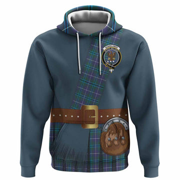 Sandilands Tartan Crest Hoodie Kilt Costume Style