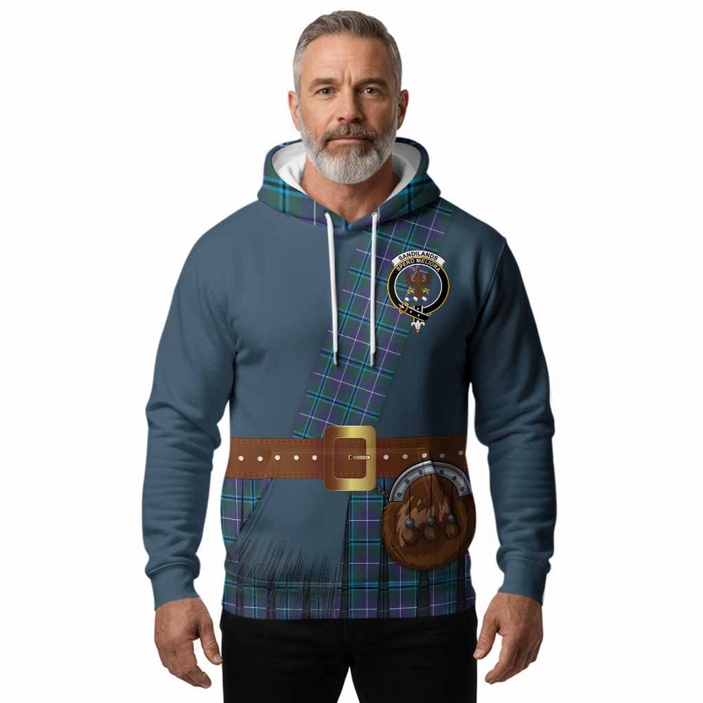 Sandilands Tartan Crest Hoodie Kilt Costume Style