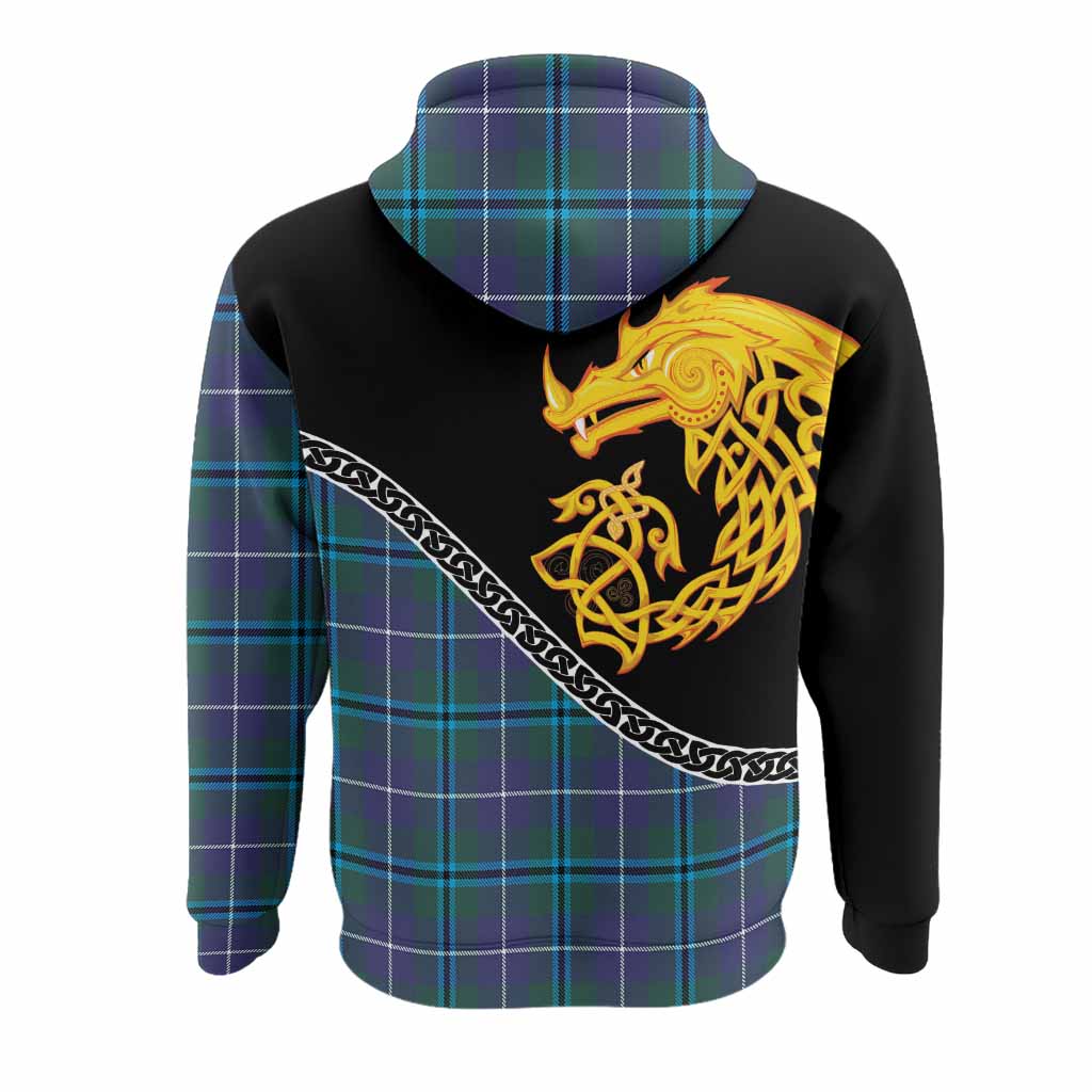 Sandilands Tartan Crest Hoodie Legendary Dragon Knot Half Style