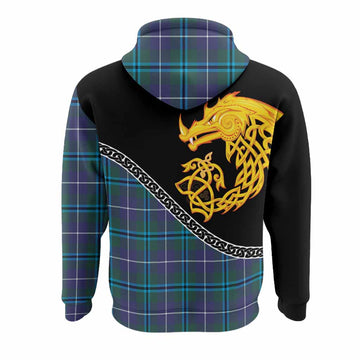 Sandilands Tartan Crest Hoodie Legendary Dragon Knot Half Style