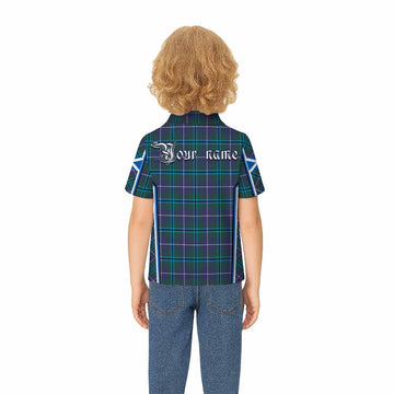 Sandilands Tartan Crest Kid Polo Shirt Scotland Coat of Arm Flag Style - Tartan Vibes Clothing