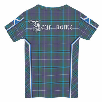Sandilands Tartan Crest Kid T-shirt Scotland Coat of Arm Flag Style - Tartan Vibes Clothing