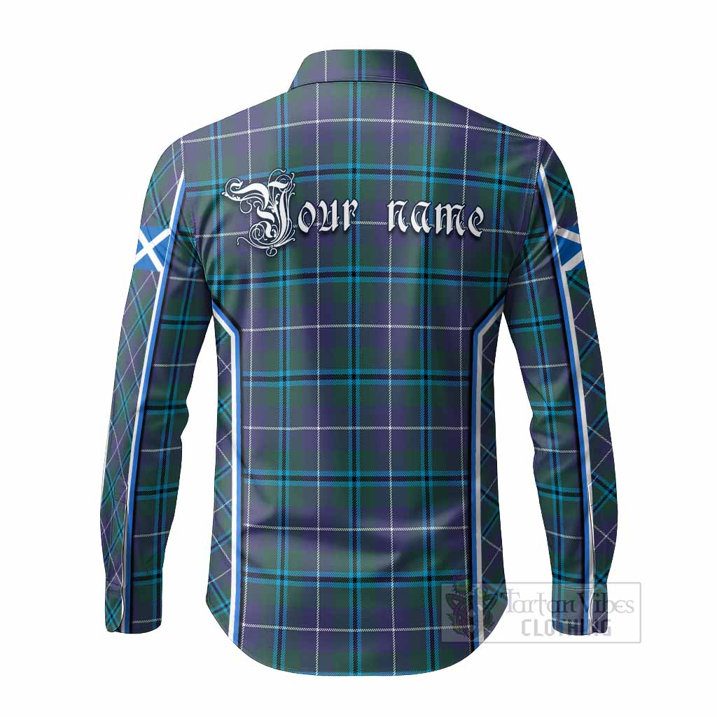 Sandilands Tartan Crest Long Sleeve Button Shirts Scotland Coat of Arm Flag Style - Tartan Vibes Clothing