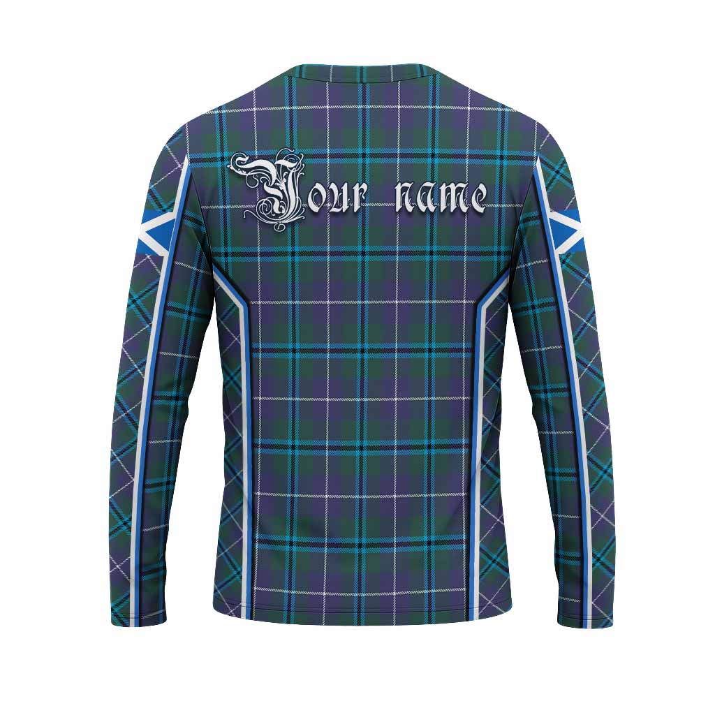 Sandilands Tartan Crest Long Sleeve T-Shirt Scotland Coat of Arm Flag Style - Tartan Vibes Clothing