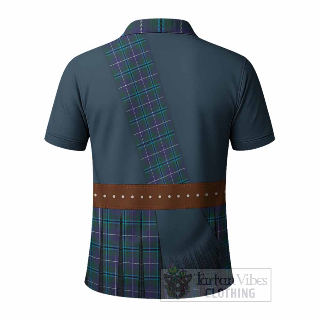 Sandilands Tartan Crest Polo Shirt Kilt Costume Style