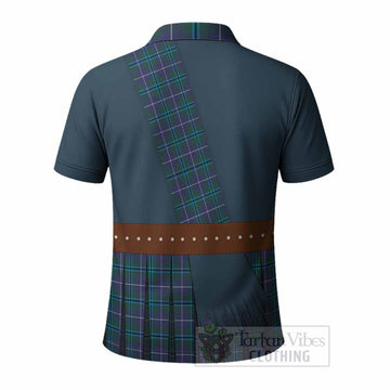 Sandilands Tartan Crest Polo Shirt Kilt Costume Style