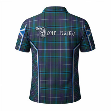 Sandilands Tartan Crest Polo Shirt Scotland Coat of Arm Flag Style - Tartan Vibes Clothing