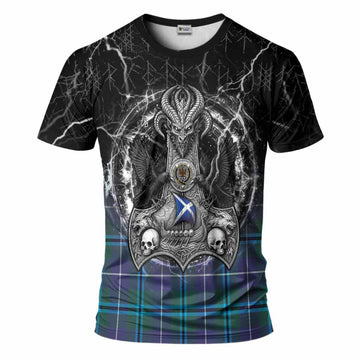 Sandilands Tartan Crest T-Shirt Celtic Odin's Raven Legacy