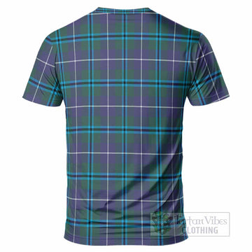 Sandilands Tartan Crest T-Shirt Ferocious Lion Style