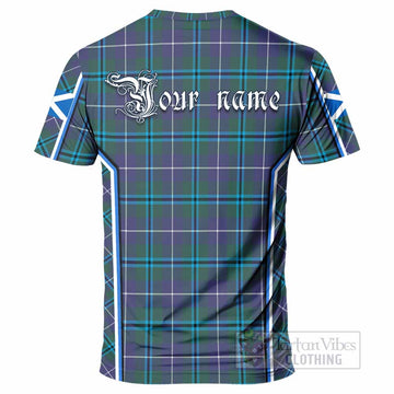 Sandilands Tartan Crest T-shirt Scotland Coat of Arm Flag Style - Tartan Vibes Clothing