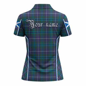 Sandilands Tartan Crest Women's Polo Shirt Scotland Coat of Arm Flag Style