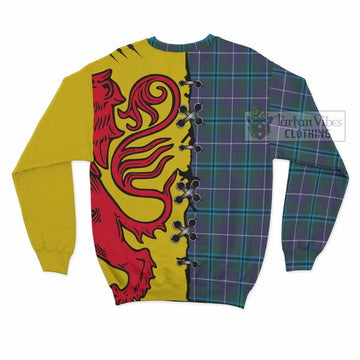 Sandilands Tartan Family Crest Sweatshirt Lion Rampant Honor