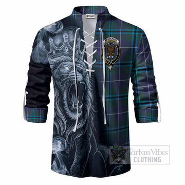 Sandilands Tartan Ghillie Shirt Roaring Lion Heritage