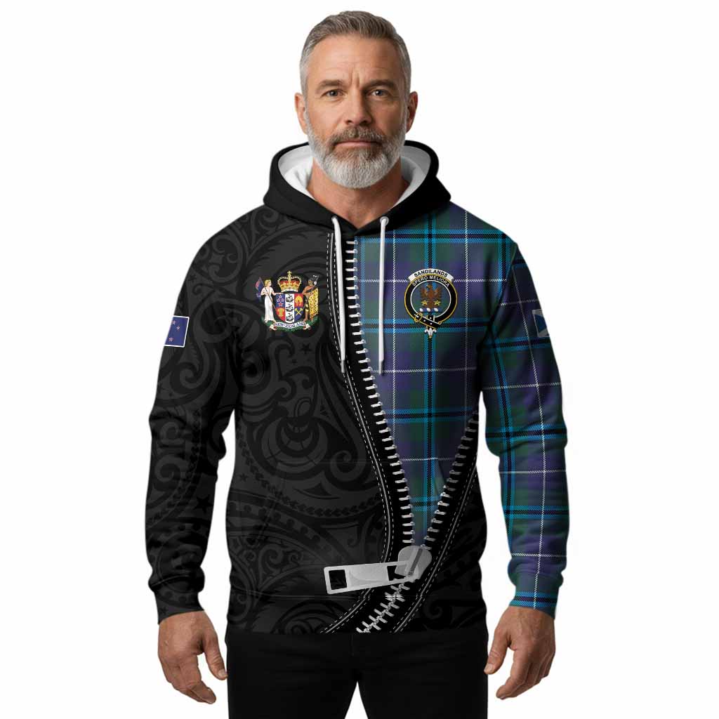 Sandilands Tartan Hoodie New Zealand Pattern Unique Zipper Stylized