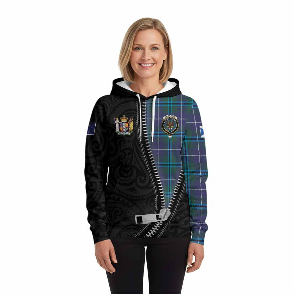 Sandilands Tartan Hoodie New Zealand Pattern Unique Zipper Stylized