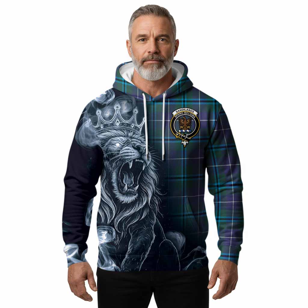 Sandilands Tartan Hoodie Roaring Lion Heritage