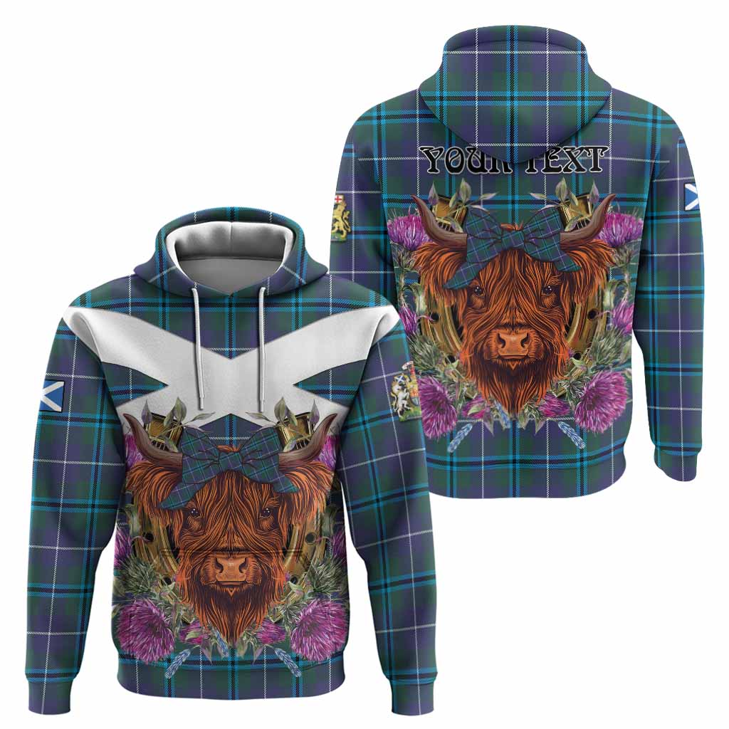 Sandilands Tartan Hoodie Scottish Thistle Heilan Coo