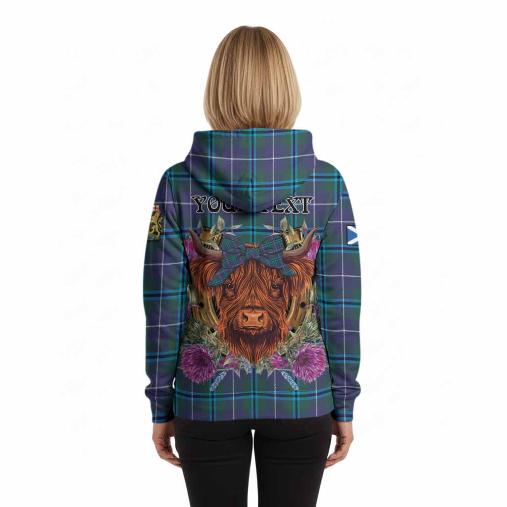 Sandilands Tartan Hoodie Scottish Thistle Heilan Coo