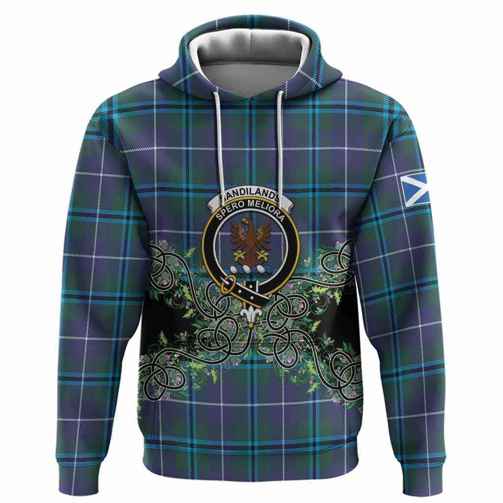 Sandilands Tartan Hoodie Thistle Scottish Spirit