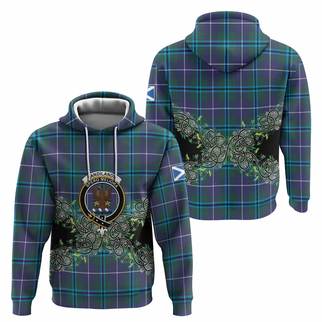 Sandilands Tartan Hoodie Thistle Scottish Spirit