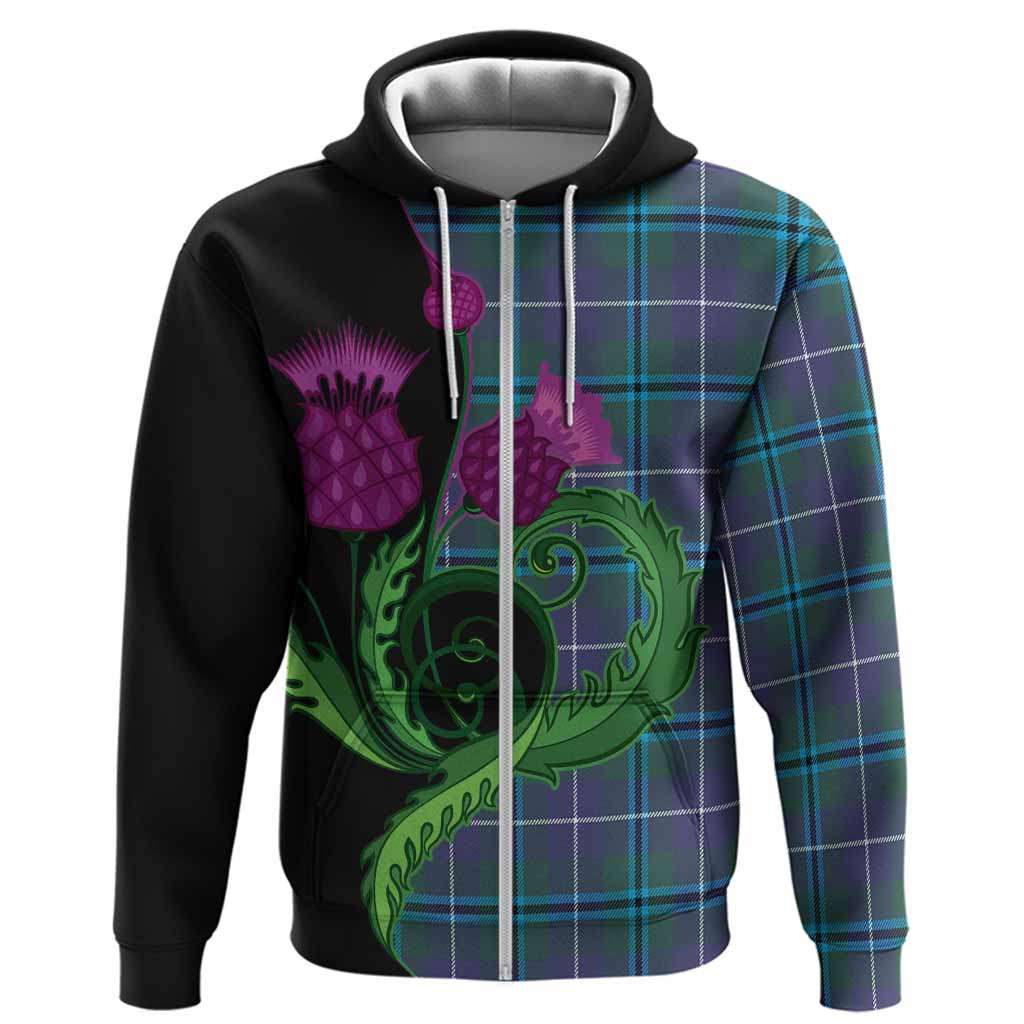 Sandilands Tartan Hoodie Traditional Scottish Thistle