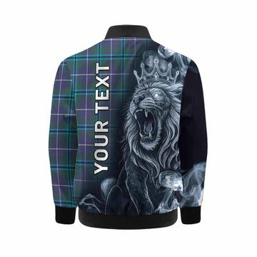 Sandilands Tartan Kid Bomber Jacket Roaring Lion Heritage