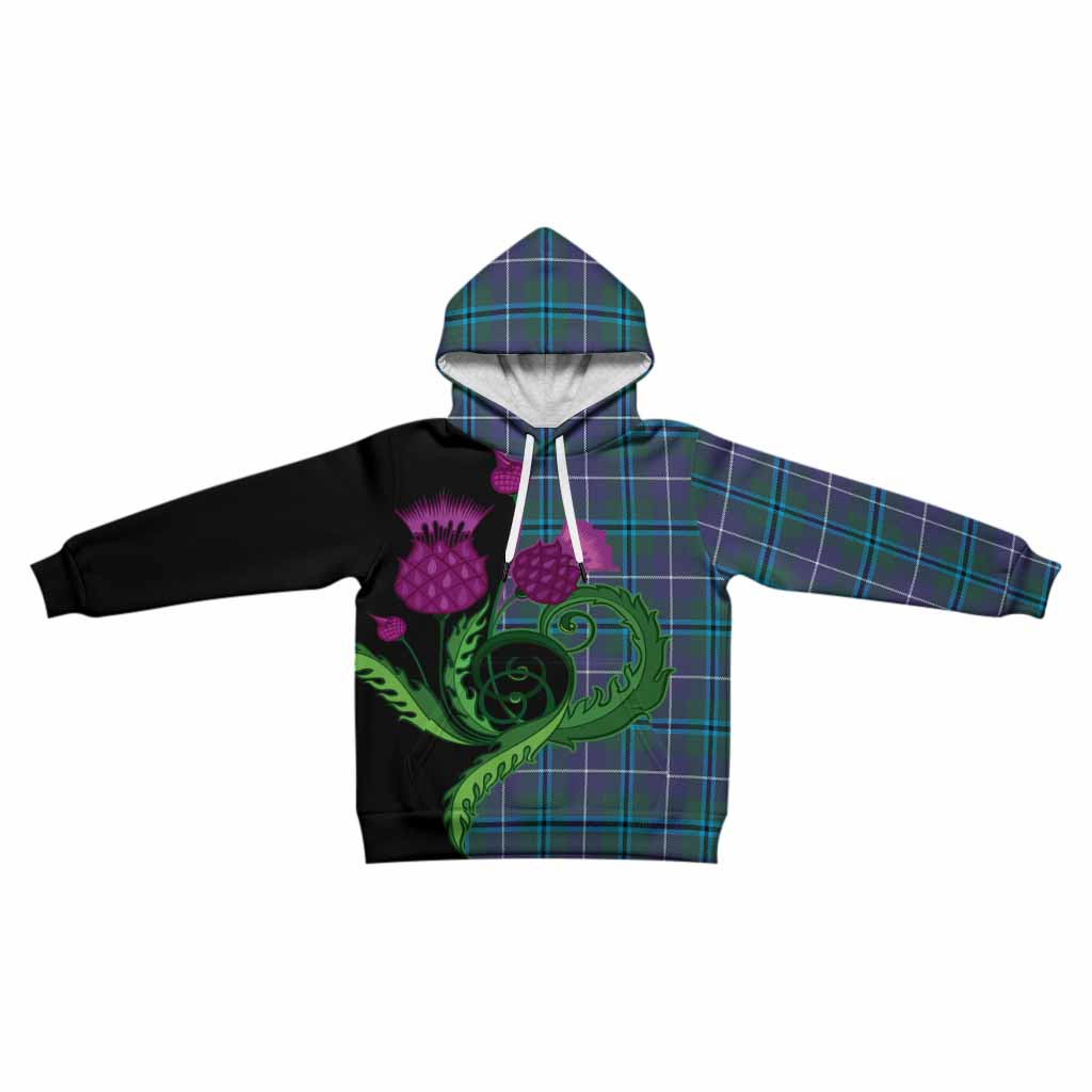 Sandilands Tartan Kid Hoodie Traditional Scottish Thistle