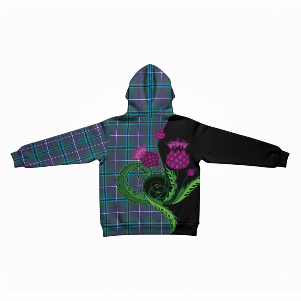 Sandilands Tartan Kid Hoodie Traditional Scottish Thistle