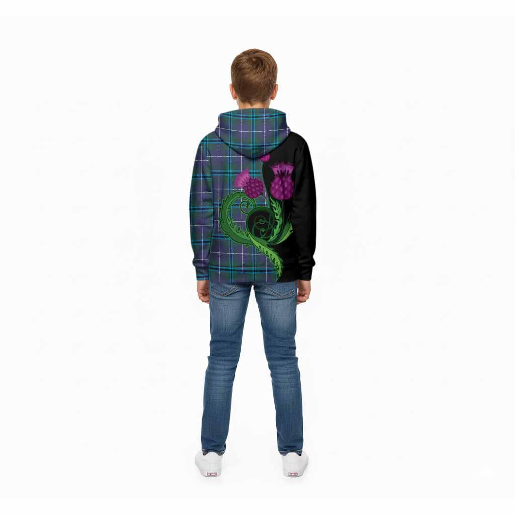 Sandilands Tartan Kid Hoodie Traditional Scottish Thistle