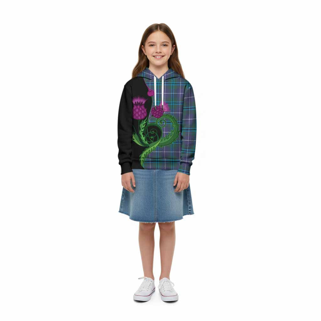 Sandilands Tartan Kid Hoodie Traditional Scottish Thistle