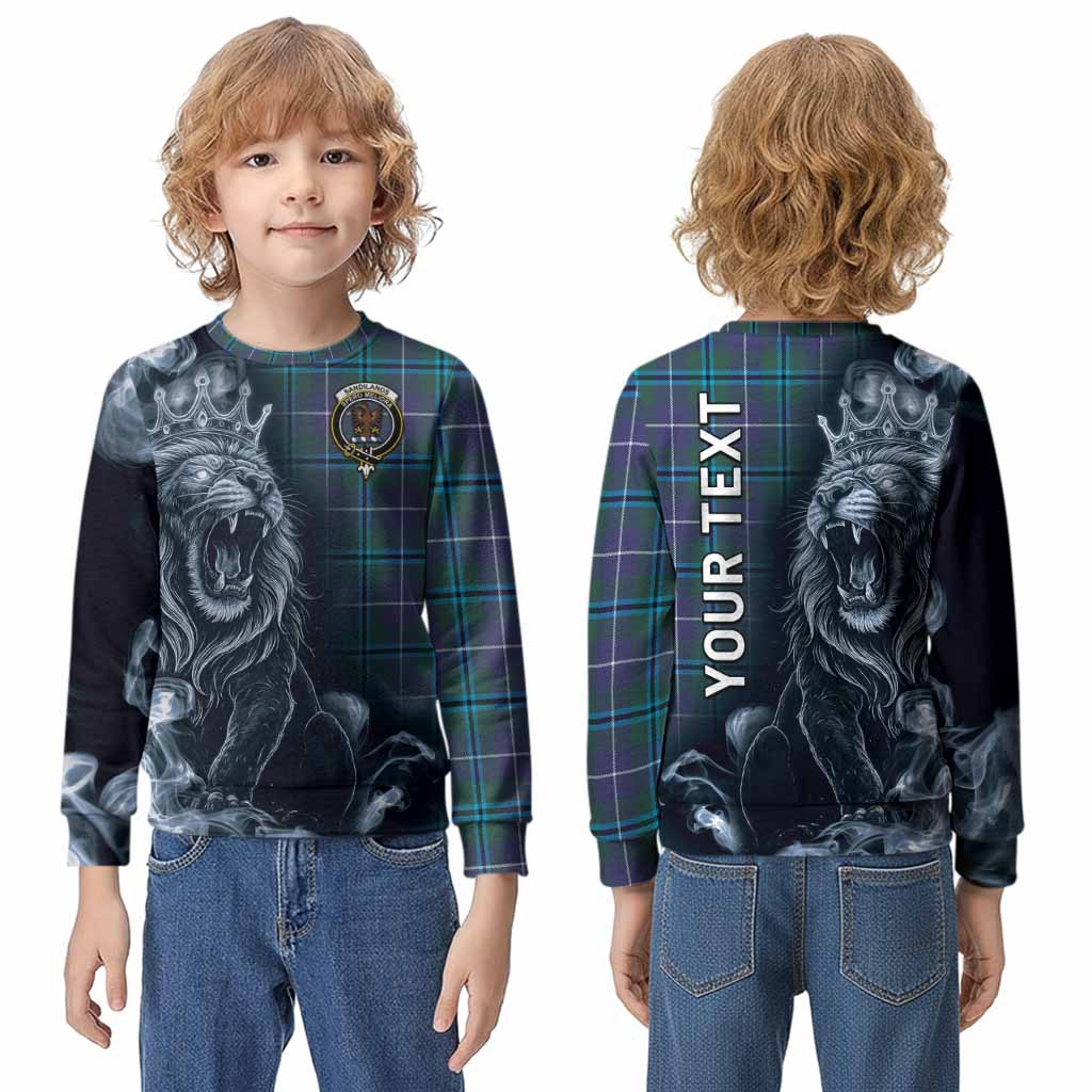 Sandilands Tartan Kid Knitted Sweatshirt Roaring Lion Heritage