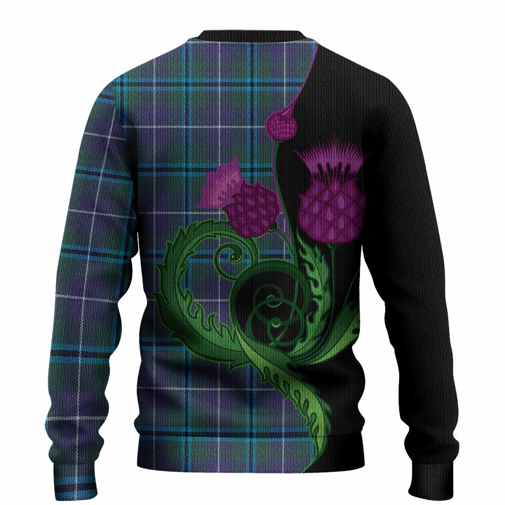 Sandilands Tartan Knitted Sweater Traditional Scottish Thistle