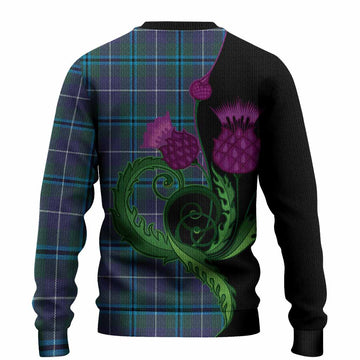 Sandilands Tartan Knitted Sweater Traditional Scottish Thistle