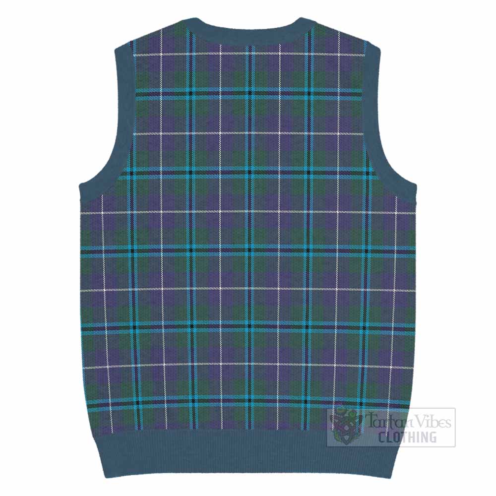 Sandilands Tartan Knitted V-Neck Vest with Family Crest - Tartan Vibes Clothing