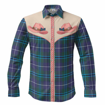 Sandilands Tartan Long Sleeve Button Shirts Wee Coo Cowgirl Cute Style