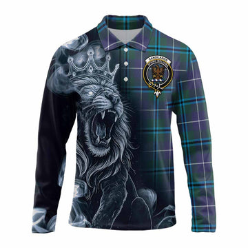 Sandilands Tartan Long Sleeve Polo Shirt Roaring Lion Heritage