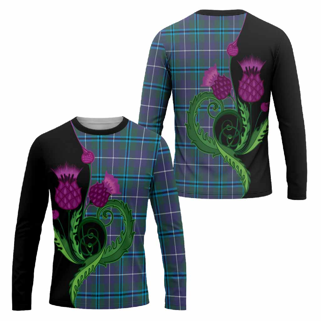Sandilands Tartan Long Sleeve T-Shirt Traditional Scottish Thistle